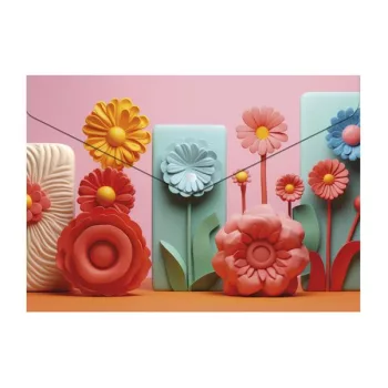   Irattartó tasak, A5 PP, patentos, 180 mikron, PANTA PLAST "Modern Flowers"