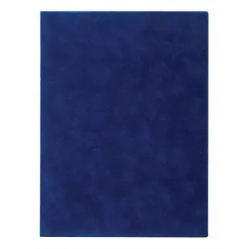 Oklevéltartó, plüss, A4, VICTORIA OFFICE, kék
