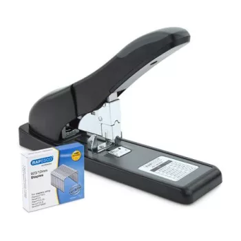   Tűzőgép, nagyteljesítményű, 923/6-17, 140 lap, RAPESCO "ECO HD-140", fekete