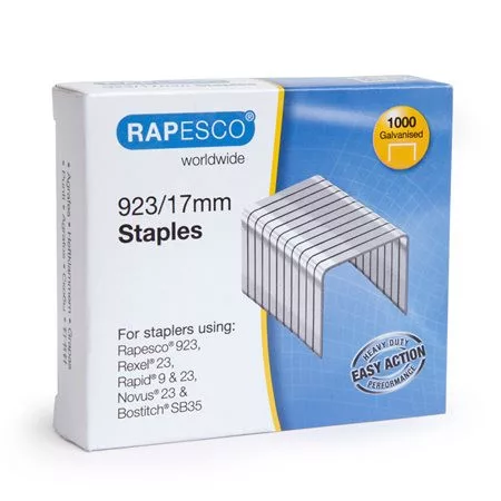 Tűzőkapocs, 23/17, horganyzott, RAPESCO