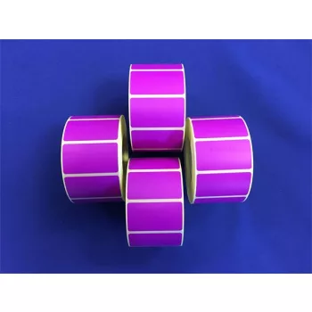 Etikett, thermo, 25x45 mm, 1000 etikett/tekercs, lila