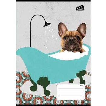   Füzet, tűzött, A5, vonalas, 32 lap, 2. osztály, COOL BY VICTORIA "Bath", "16-32"