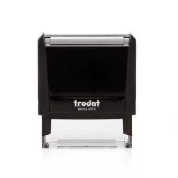   Bélyegző, TRODAT "Printy 4913", fekete ház, fekete párnával