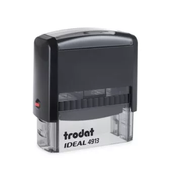   Bélyegző, TRODAT "Ideal 4913", fekete ház, fekete párnával