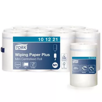   Törlőpapír, belsőmag-adagolás, M1 rendszer, 2 rétegű, Advanced, TORK "Plusz", fehér