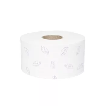   Toalettpapír, T2 rendszer, 3 rétegű, 18,7 cm ámérő, Premium, TORK "Mini Jumbo", fehér