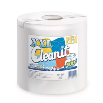   Törlőkendő, tekercses, univerzális, 2 rétegű, LUCART "CLEANIT XXL 500", fehér