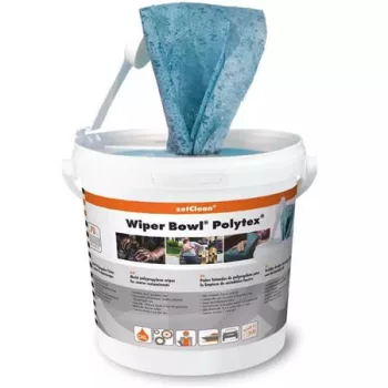   Nedves törlőkendő, 72 db, ZETCLEAN "Wiper Bowl Polytex"