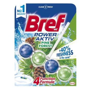   WC illatosító golyók, 50 g, BREF "Power Aktiv", fenyő