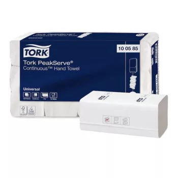   Kéztörlő, hajtogatott, H5 rendszer, 1 rétegű, Universal, TORK "PeakServe", fehér