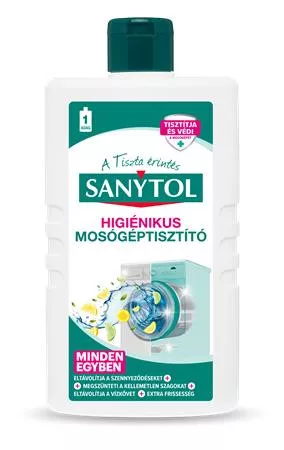 Mosógép tisztítószer, 250 ml, SANYTOL "Minden egyben"