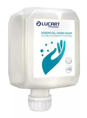 Habszappan, utántöltő, 6x0,8 l, LUCART "Essential", fehér