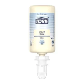   Folyékony szappan, 1 l, S4 rendszer, TORK "Enyhén illatosított", világossárga
