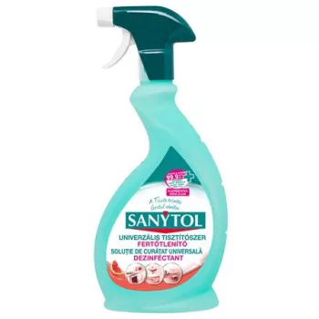   Általános tisztító- és fertőtlenítő spray, 500 ml, SANYTOL, grapefruit