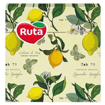  Szalvéta, 1/4 hajtogatott, 2 rétegű, 33x33 cm, 20 db, RUTA "Kitchen"