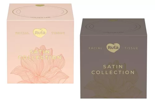 Kozmetikai kendő, 2 rétegű, 80 db, RUTA "Satin Collection"