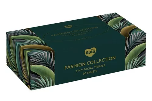 Kozmetikai kendő, 3 rétegű, 90 db, RUTA "Fashion Collection"