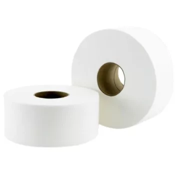   Toalettpapír, 2 rétegű, nagytekercses, 100 méter, 19 cm átmérő, hófehér