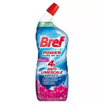 WC-tisztítógél, 750 ml, BREF, virág