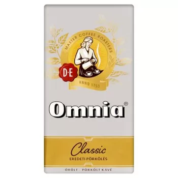   Kávé, pörkölt, őrölt, vákuumos csomagolásban, 250 g, DOUWE EGBERTS "Omnia"
