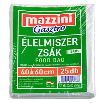   Élelmiszerzsák, erős, 25 db, 40 x 60 cm, MAZZINI "Gasztro"