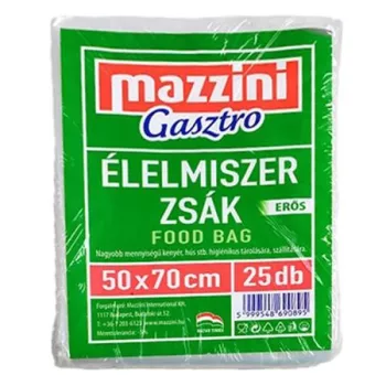  Élelmiszerzsák, erős, 25 db, 50 x 70 cm, MAZZINI "Gasztro"