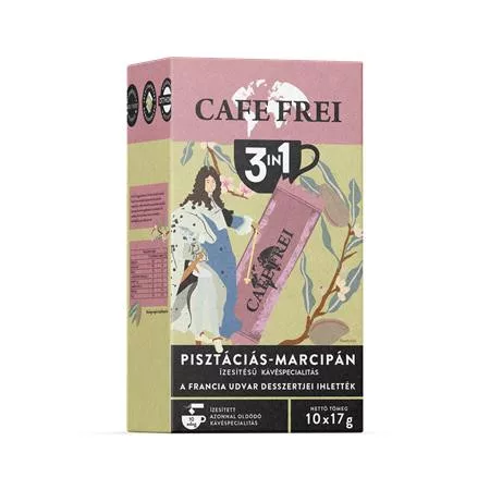 Instant kávé, 10x17 g, CAFE FREI "Versailles-i Pisztáciás-marcipán 3 in 1"