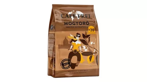 Kávékapszula, Nespresso® kompatibilis, 20 db, CAFE FREI, mogyoró