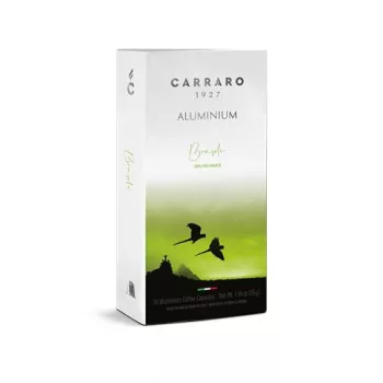   Kávékapszula, Nespresso® kompatibilis, 10 db, CARRARO "Brasile"