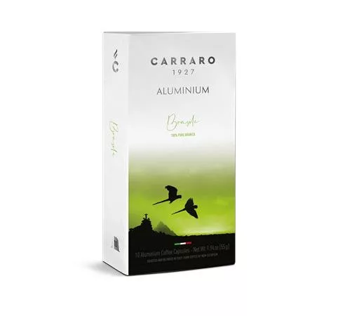 Kávékapszula, Nespresso® kompatibilis, 10 db, CARRARO "Brasile"