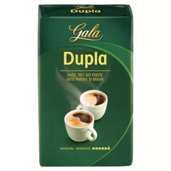 Kávé, pörkölt, őrölt, 250 g, GALA "Dupla"