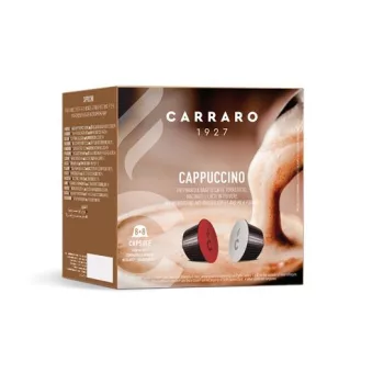   Kávékapszula, Dolce Gusto® kompatibilis, 8+8 db, CARRARO "Cappuccino"