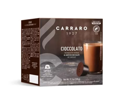 Kávékapszula, Dolce Gusto® kompatibilis, 16 db, CARRARO "Cioccolato"