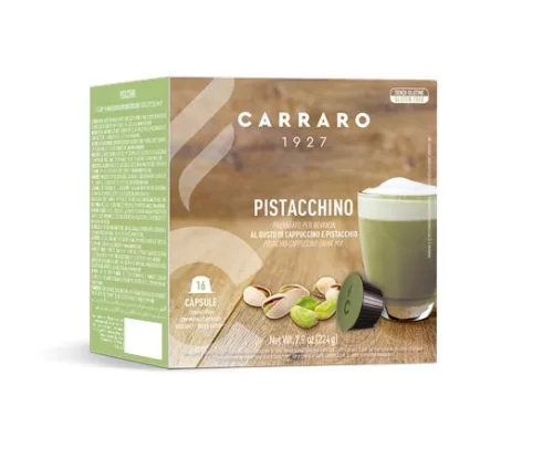 Kávékapszula, Dolce Gusto® kompatibilis, 16 db, CARRARO "Pistacchino"