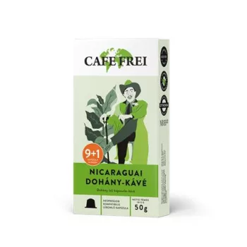   Kávékapszula, Nespresso® kompatibilis, 9+1 db, CAFE FREI "Nicaraguai dohány"