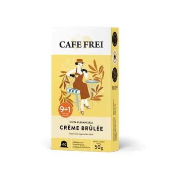   Kávékapszula, Nespresso® kompatibilis, 9+1 db, CAFE FREI "Crčme Brűlée"