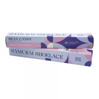   Kávékapszula, Nespresso® kompatibilis, 10 db, SAMURAI SHOELACE "Bean Candy"
