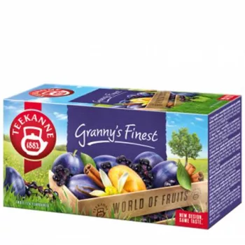   Gyümölcstea, 20x2,5 g, TEEKANNE "Granny Finest", szilvás-fahéjas