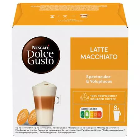 Kávékapszula, 8x2 db,  NESCAFÉ DOLCE GUSTO "Latte Macchiato"