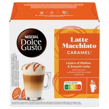   Kávékapszula, 8x2 db,  NESCAFÉ DOLCE GUSTO "Latte Macchiato", karamellás