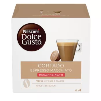   Kávékapszula, 16 db,  NESCAFÉ DOLCE GUSTO "Cortado", koffeinmentes