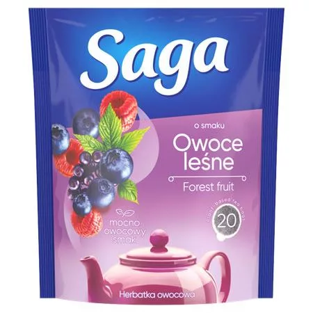 Gyümölcstea, 20x1,7 g, SAGA, erdei gyümölcs