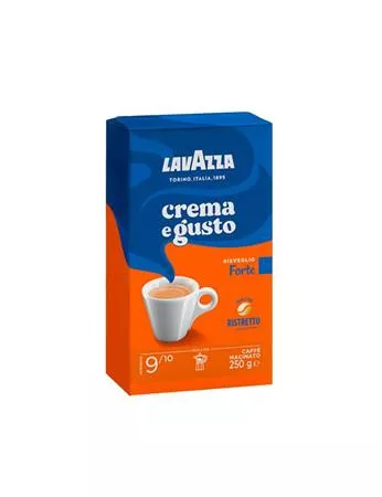 Kávé, pörkölt, őrölt, 250 g, LAVAZZA "Crema e Gusto"