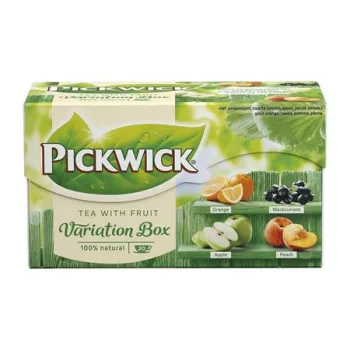   Fekete tea, 20x1,5 g, PICKWICK "Variációk Zöld", narancs, feketeribizli, alma, őszibarack