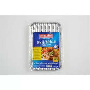 Grilltálca, 3 db, MAZZINI