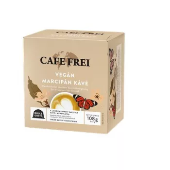   Kávékapszula, Dolce Gusto kompatibilis, 9 db, CAFE FREI "Vegán marcipán kávé"
