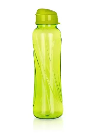 Kulacs, 610 ml, műanyag, világos zöld, "Slim"