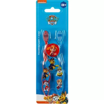   Fogkefe, gyerekeknek, puha, 2 db, kupakkal, 3+, "Paw Patrol"