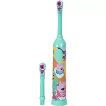   Fogkefe, elektromos, 2 pótfejjel, 3+, "Peppa Pig", zöld
