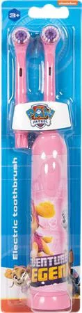 Fogkefe, elektromos, 2 pótfejjel, 3+, "Paw Patrol", pink